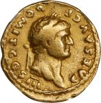DOMITIAN AS CAESAR, A.D. 69-81. AV Aureus (7.18 gms), Rome Mint, A.D. 75. NGC F, Strike: 5/5 Surface