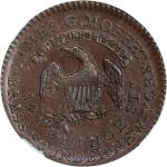 NEW YORK. New York. Undated (1837) James G. Moffett. HT-295, Low-321, W-NY-800-10a. Rarity-2. Copper
