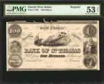 DANISH WEST INDIES. Bank of St. Thomas. 100 Dollars, 18xx. P-11RP. Reprint. PMG About Uncirculated 5