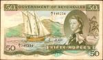 SEYCHELLES. Government of Seychelles. 50 Rupees, 1.1.1972. P-17d. Very Fine.