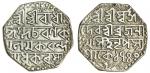 Assam, Brajnatha Simha (1817/18 ? 1819), octagonal Rupee, 11.27g, Sk. 1740, legends as previous lot 