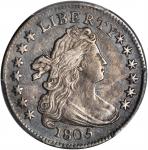 1805 Draped Bust Dime. JR-2. Rarity-1. 4 Berries. EF Details--Cleaned (PCGS).