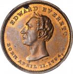 1860 John Bell. DeWitt-JBELL 1860-4. Copper. 31 mm. MS-64 BN (NGC).