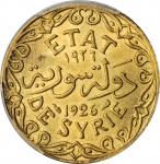 SYRIA. 5 Piastres, 1926. PCGS MS-65 Gold Shield.
