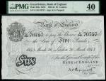 Bank of England, Kenneth Oswald Peppiatt (1934-1948), 5, London, 26 March 1943, serial number C/340 