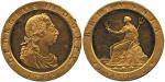 GREAT BRITAIN, British Coins, England, George III: Proof Farthing, 1798, struck in gilt-copper, by C