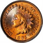 1885 Indian Cent. MS-66 RD (PCGS).
