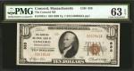Concord, Massachusetts. $10 1929 Ty. 1. Fr. 1801-1. The Concord NB. Charter #833. PMG Choice Uncircu