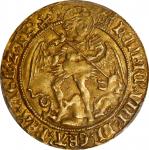 GREAT BRITAIN. Angel, ND (1509-26). London Mint; mm: crowned portcullis. Henry VIII. PCGS AU-58.