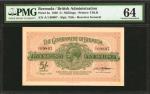 BERMUDA. Government of Bermuda. 5 Shillings, 1920. P-3a. PMG Choice Uncirculated 64.