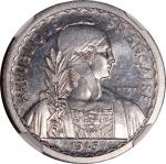 1946年法属安南厚版铝10仙样币，发行104枚，NGC PF64，罕品