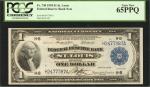 Fr. 730. 1918 $1 Federal Reserve Bank Note. St. Louis. PCGS Gem New 65 PPQ.