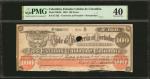 COLOMBIA. Los Estados Unidos de Colombia. 100 Pesos, 1884. P-290Dr. Remainder. PMG Extremely Fine 40