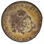 1742/38-B Sou Marque. Rouen Mint. Vlack-54a. Rarity-8. AU Details--Environmental Damage (PCGS).