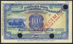Barclays Bank (Dominion, Colonial and Overseas), Southwest Africa, colour trial 10 Shillings, 1 June