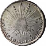 MEXICO. 8 Reales, 1830-Go MJ. Guanajuato Mint. NGC Unc Details--Cleaned.