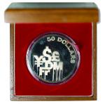 Singapore 1980, $50 Proof Coin-Int. Financial Center 