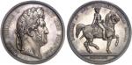 ALGÉRIELouis-Philippe Ier (1830-1848). Coffret de 2 médailles, statue et hommage de l’Armée au Duc d