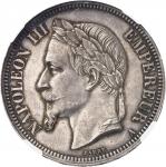 FRANCE Second Empire / Napoléon III (1852-1870). 5 francs tête laurée 1862, A, Paris.