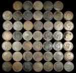不同年份袁世凯钱币一组。47枚。(t) CHINA. Group of Yuan Shih-kai Dollars (47 Pieces), Years 3 & 10 (1914 & 1921). A
