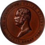 1884 United States Assay Commission Medal. Bronzed Copper. 33 mm. By George T. Morgan. JK AC-27b. Ra