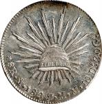 MEXICO. 8 Reales, 1842-Mo MM. Mexico City Mint. PCGS MS-63.