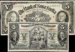 CANADA. Lot of (2). Banque Canadienne Nationale & Bank of Nova Scotia. 5 Dollars, 1929-35. CH# 85-14