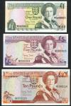 States of Jersey, £5, ND (1993), serial number HC 000303, £10, ND (1993), serial number GC 000116, £