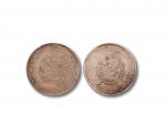 1909年喀什造宣统银币五钱一组二枚，PCGS F-XF Detail/98 RMB: 1,000-2,000      
