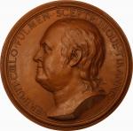 “1779” (circa 1890s) Benjamin Franklin Portrait Medallion. Bare Head Left, Latin Legend. By Émile Ba