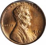 1915-D Lincoln Cent. MS-66 RD (PCGS).