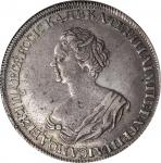 RUSSIA. Ruble, 1725. St. Petersburg Mint. Catherine I. NGC VF-35.