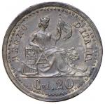 Savoy Coins. Studi per la monetazione del Regno (1860-1861) Firenze - Saggio di un popolano da 20 Ce