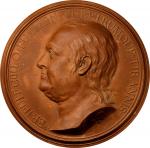 1779 Benjamin Franklin Portrait Medallion. Bare Head Left; Latin Legend. By Jean-Baptiste Nini. Marg