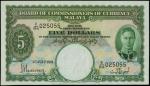 1941年马来亚货币发行局5元