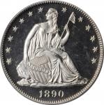 1890 Liberty Seated Half Dollar. Proof-65 Cameo (ICG).