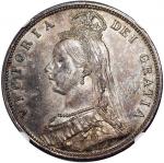 1887年英国半克朗银币，NGC MS64，Alan Perkins旧藏，#6295510-034