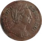 1785 Connecticut Copper. Miller 6.1-A.1, W-2390. Rarity-5-. Bust Right. MS-61 BN (PCGS).