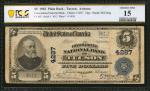 Tucson, Arizona. $5 1902 Plain Back. Fr. 602. The Consolidated NB. Charter #4287. PCGS Banknote Choi