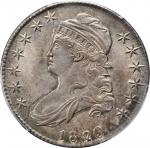 1820/19 Capped Bust Half Dollar. O-102. Rarity-1. Curl Base 2. Unc Details--Altered Surfaces (PCGS).