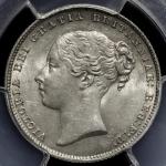 GREAT BRITAIN Victoria ヴィクトリア(1837~1901) Shilling 1864 PCGS-MS62 AU