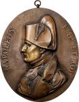 FRANCE. Napoleon Bronze Wall Plaque, ND (ca. mid 19th Century or later). ALMOST UNCIRCULATED.