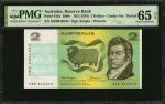 AUSTRALIA. Reserve Bank of Australia. 2 Dollars, ND (1976). P-43b2. PMG Gem Uncirculated 65 EPQ.