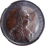 RUSSIA. Bronze Bravery Medal, "1788." Catherine II (the Great). NGC MS-64 Brown.
