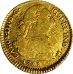 COLOMBIA. 1785-SF 2 Escudos. Popayán mint. Carlos III (1759-1788). Restrepo 62.28. EF-45 (PCGS).