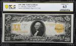 Fr. 1186. 1906 $20 Gold Certificate. PCGS Banknote Choice Uncirculated 63.