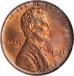 1911-S Lincoln Cent. MS-65 RD (PCGS). OGH.