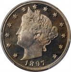 1897 Liberty Head Nickel. Proof-67 Cameo (PCGS).