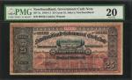 CANADA-NEWFOUNDLAND. Bank of Montreal. 25 Cents, 1910-11. P-NF-7a. PMG Very Fine 20.