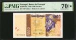 PORTUGAL. Banco de Portugal. 1000 Escudos, 1998. P-188c. PMG Perfect Seventy Uncirculated 70 EPQ.